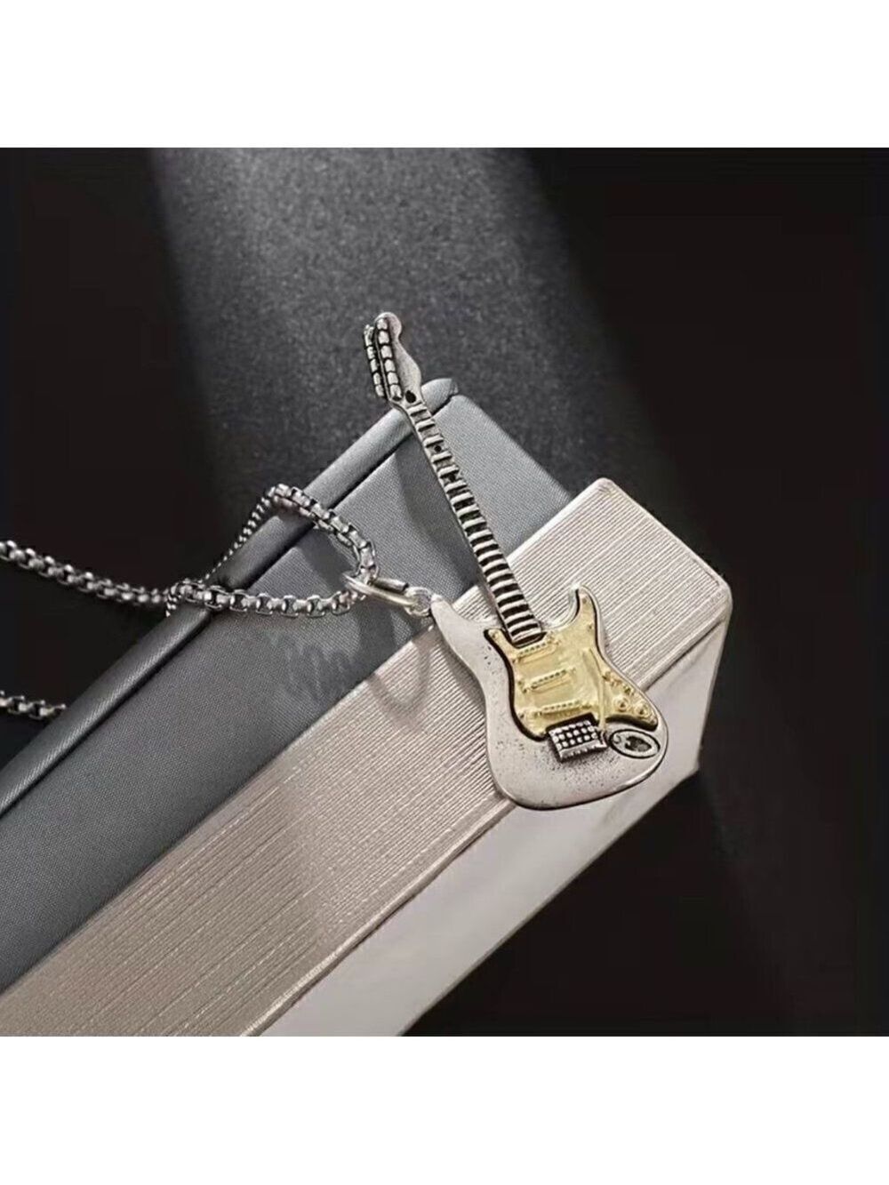 Large Guitar Rocker Necklace #737 - Picture 3 of 12
